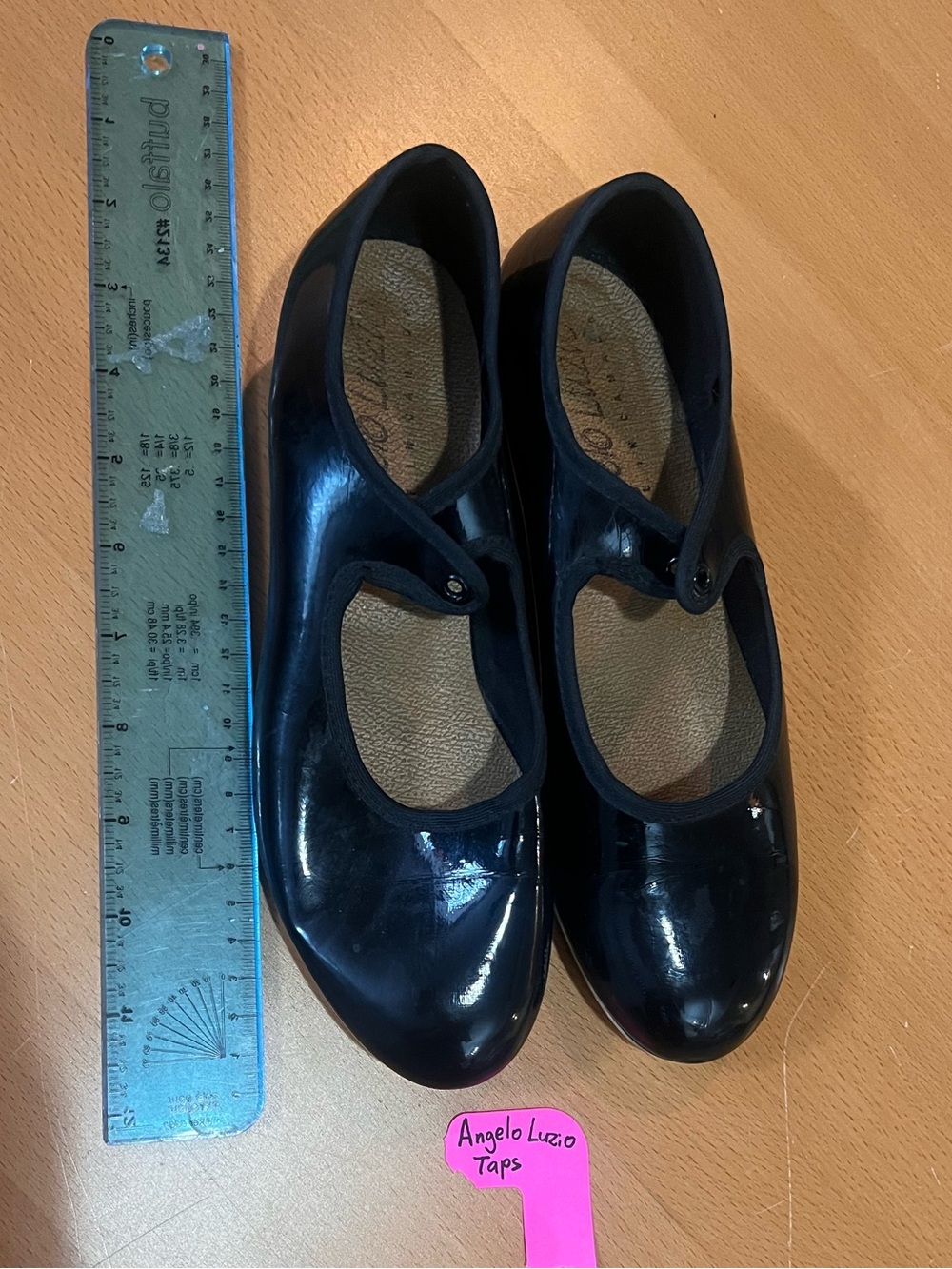Black Angelo Luzio Taps kids tap shoes